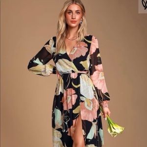 Lulus wonderous water lilly dress